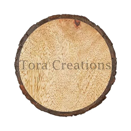 JHONDERIAN ジョンデリアン　ROUND 4 COASTER Wooden Round Coaster 4 Inch - Color: Brown at 30.00 INR at Best