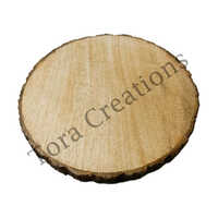 Round Wooden Coasters 8 Inch - Color: Brown