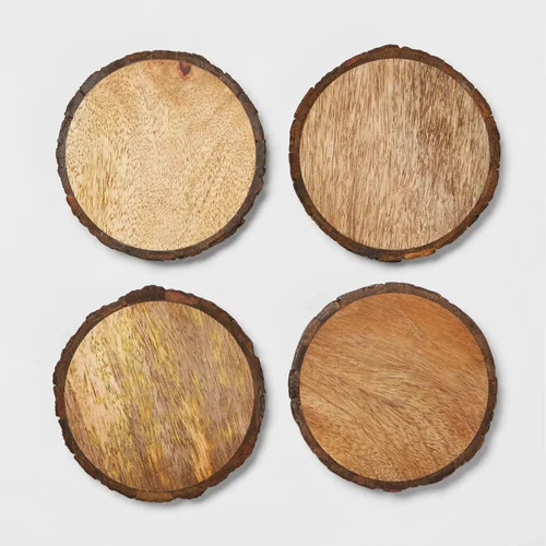 Wooden Round Tea Coaster 3 Inch