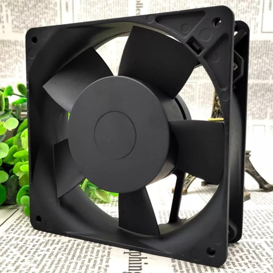 NMB 4715FS-12T-B50 Axial Fan 115V-50/60Hz .21/.19A 16/14.4W DC Brushless Air Cooling Fan 3100 RPM 120 * 120 * 38mm 2Wire (Metal)