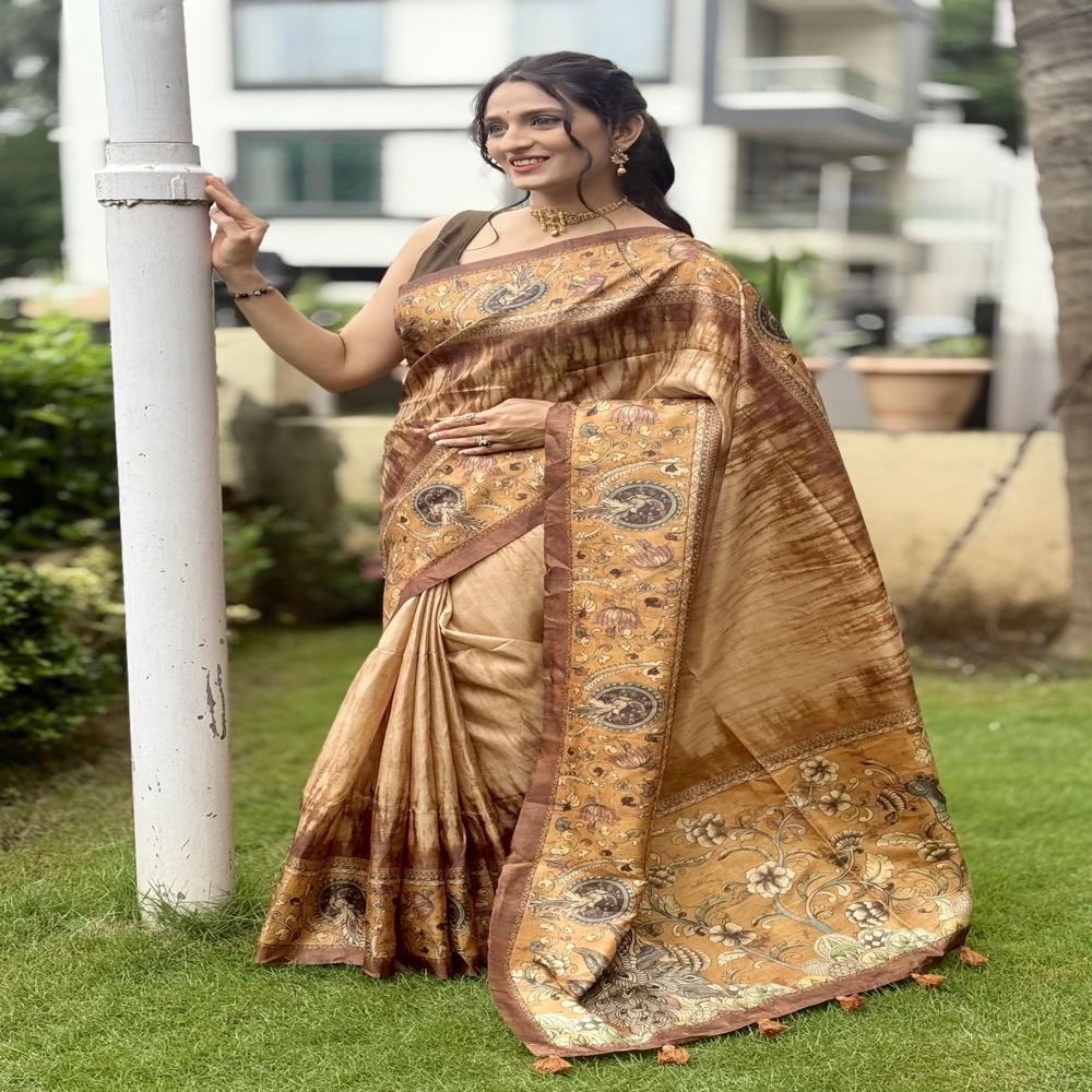 CHOCOLATE SAREE FOE WOMEN