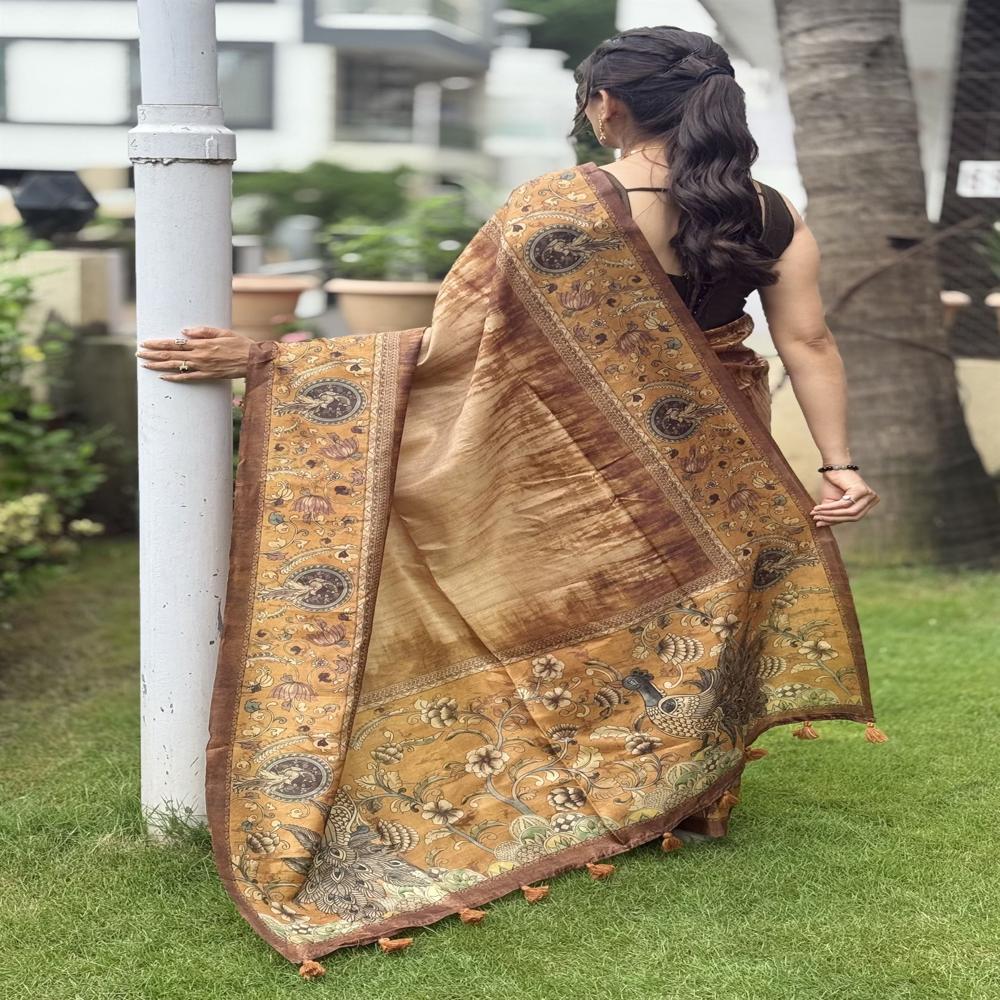 CHOCOLATE SAREE FOE WOMEN