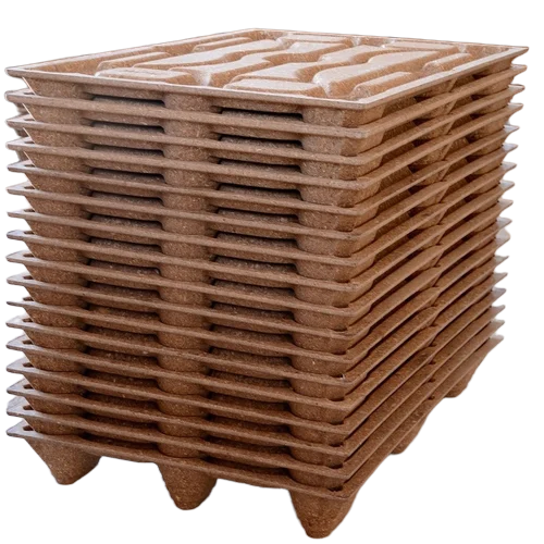 1000mm X1000mm Waterproof Presswood Pallet - Color: Brown