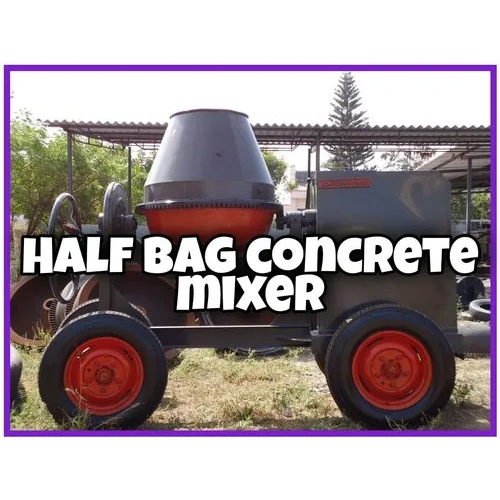 Half Bag Portable Concrete Mixer - Capacity: 350 Ltr