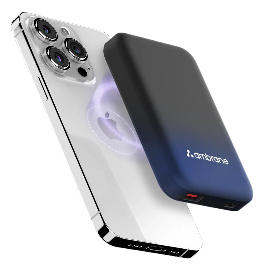 iPhone के लिए Aerosync Snap 10000mAh Magsafe वायरलेस पावर बैंक