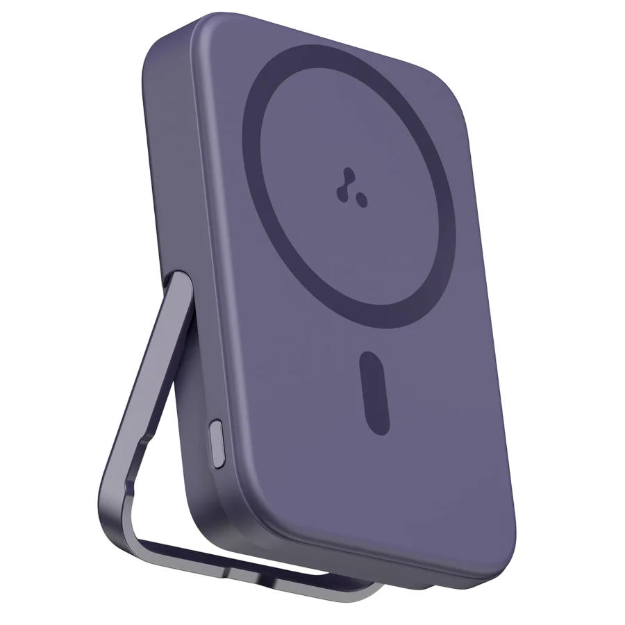 Aerosync Maglite 10000mAh Magsafe वायरलेस पावर बैंक मोबाईल स्टैंड के साथ