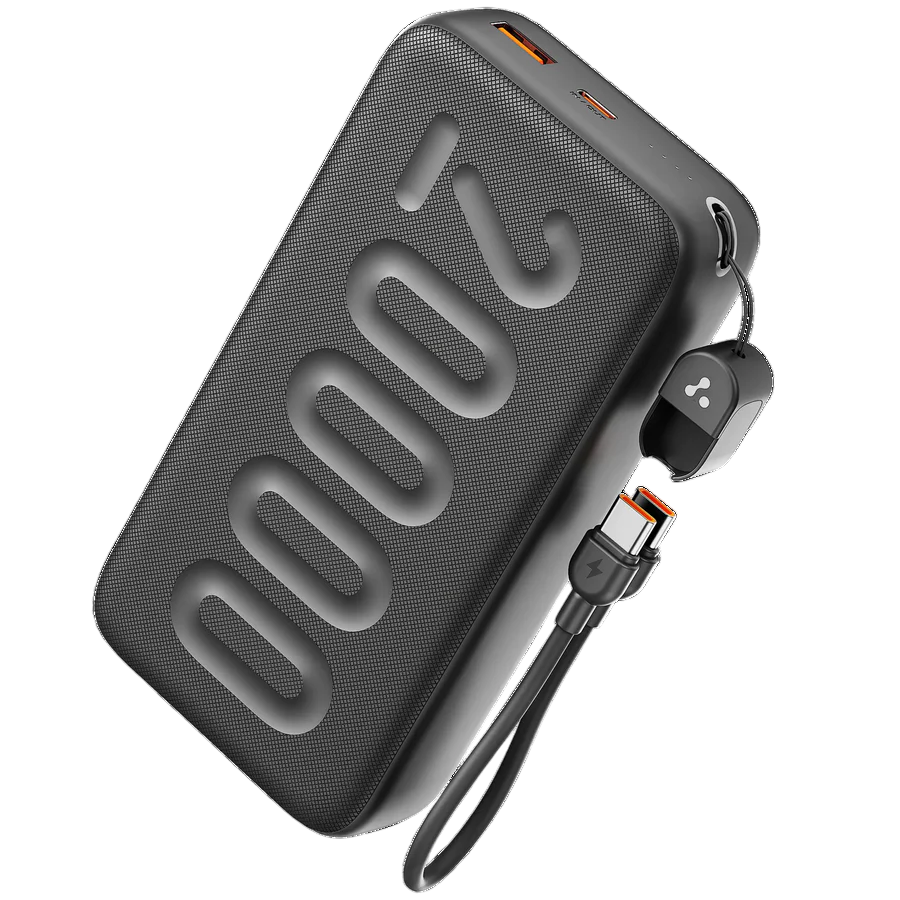 Stylo N20 20000mAh तेज़ चार्जिंग पावर बैंक जिसमें इन-बिल्ट केबल है