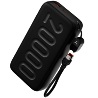 Stylo N20 20000mAh Fast Charging Power Bank with in-Built Cable