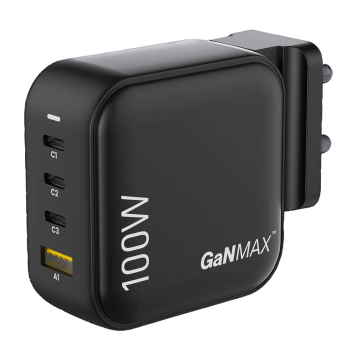 Raap H100 100W Fast Charging Type C Laptop And Macbook Charger - Features: Compact & Lightweight
