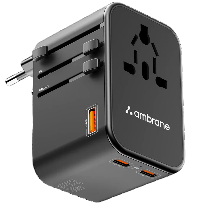 Ata-02 Macbook Type C Laptop Charging International Travel Adapter - Features: Easy To Use