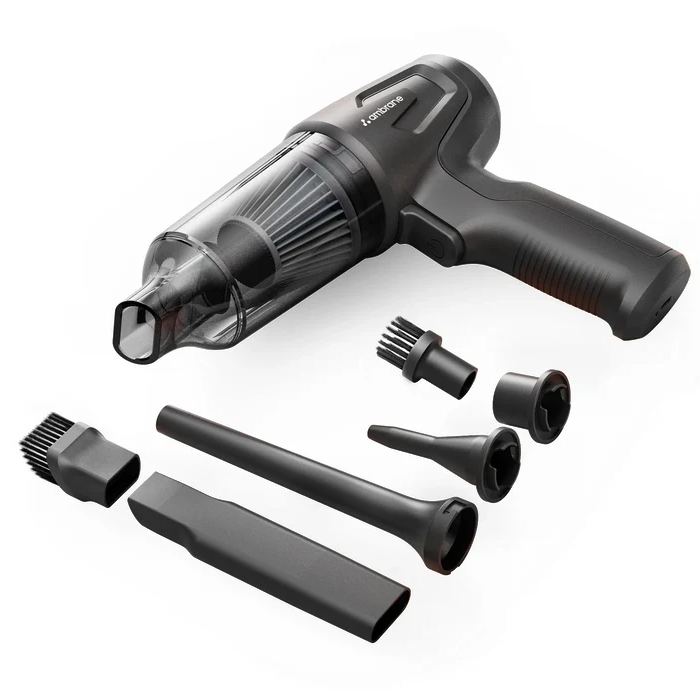 Minivac 02 Portable Wireless Vacuum Cleaner For Car And Home - Color: Black