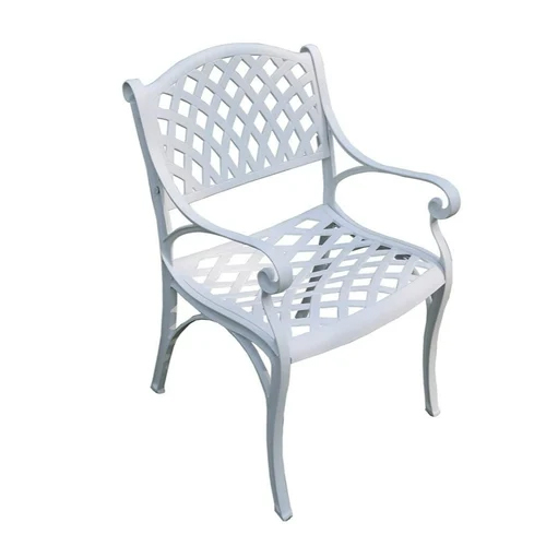 White Cast Aluminum Chair