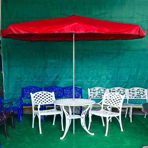 Cast Aluminium Cross Outdoor Table And Chair Set