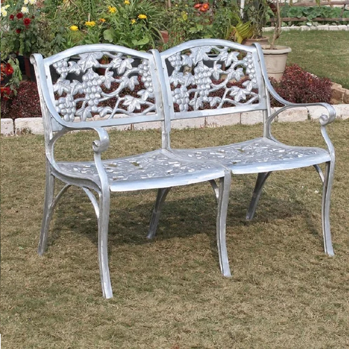 Cast Aluminum Two Seater Garden Bench