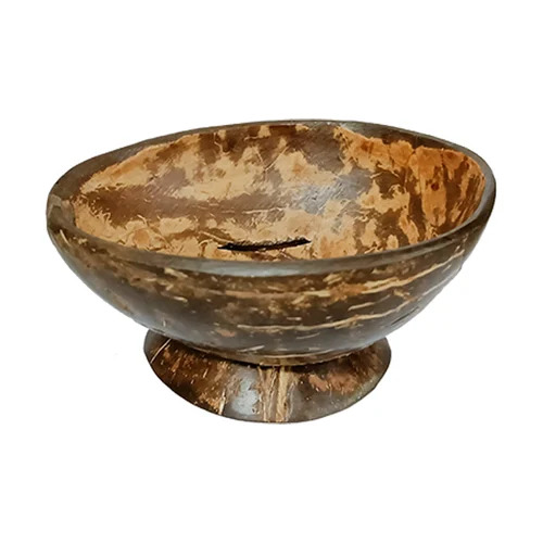 Tora Coconut Soap Dish Export Quality Handmade (Tcsd2009) - Color: Brown
