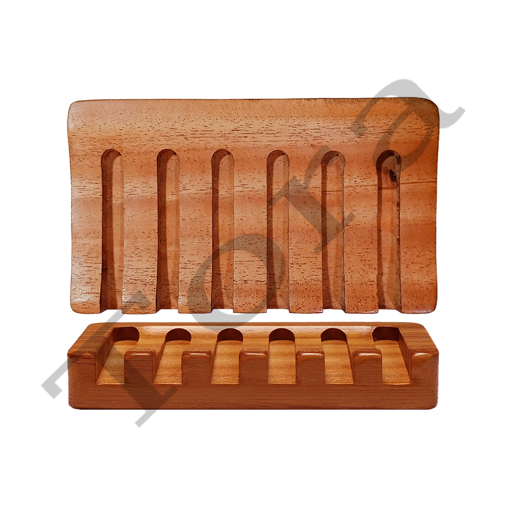 Tora Neem Wooden Soap Dish Export Quality Handmade  EU Standard (TCSD2007)