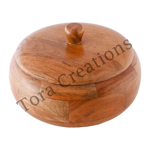 Neem Wood Casserole Bowl