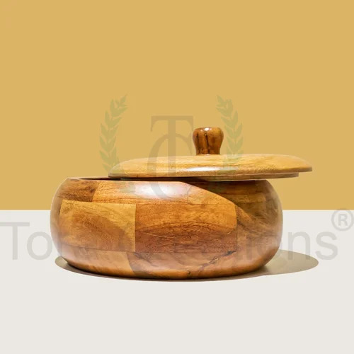 Neem Wood Casserole Bowl