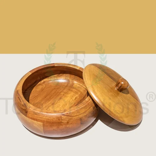 Neem Wood Casserole Bowl