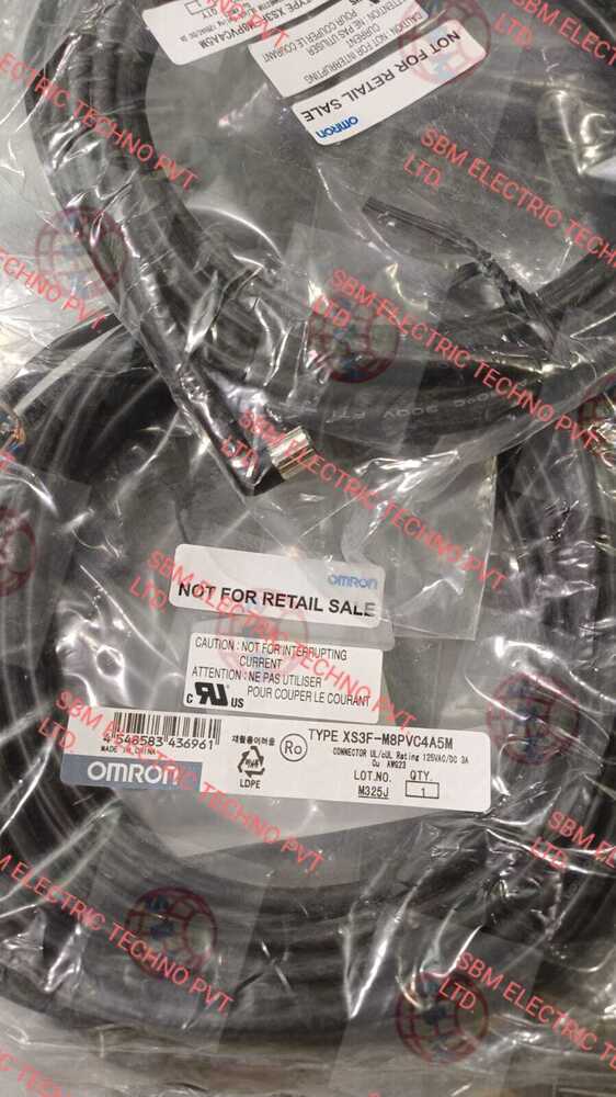 OMRON SENSOR CONNECTOR CABLE, XS3F-M8PVC4A5M