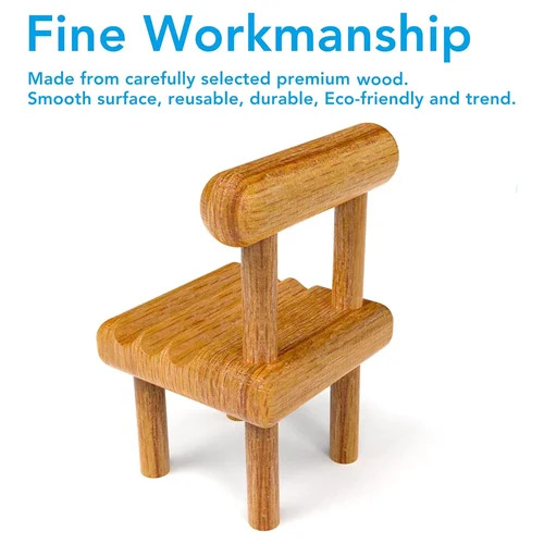 Wooden Mobile Stand - Color: Brown