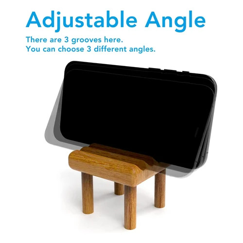 Wooden Mobile Stand - Color: Brown