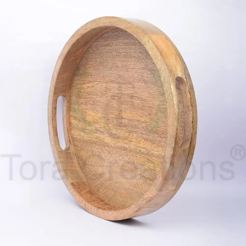 Mango Wooden Serving Tray - Color: Brown