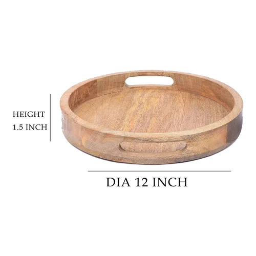 Mango Wooden Serving Tray - Color: Brown