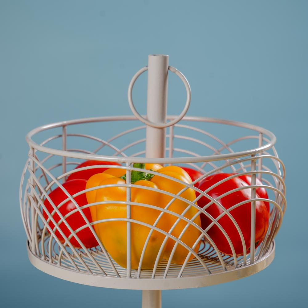 #twotierbasket #kitchenorganization #homedecor #fruitbasket #veggiestorage #stylishstorage #homeinspiration #organizationideas