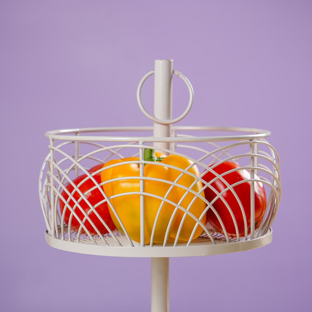#twotierbasket #kitchenorganization #homedecor #fruitbasket #veggiestorage #stylishstorage #homeinspiration #organizationideas