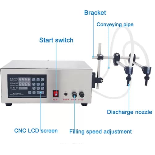 DOUBLE HEAD DIGITL LIQUID FILLING MACHINE 