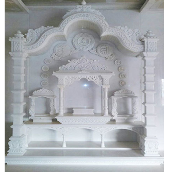 White Makrana marble mandir