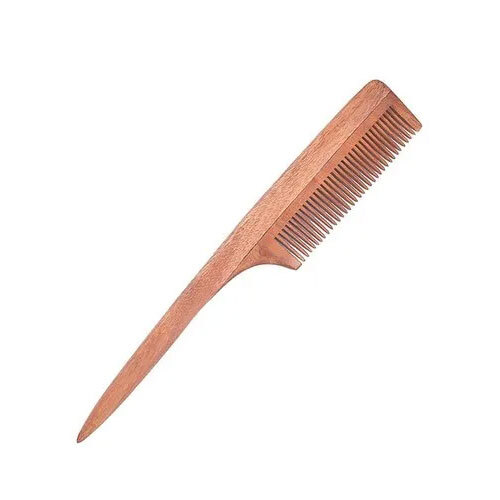 WOODEN WIDE NEEM COMB (TCNC7004)