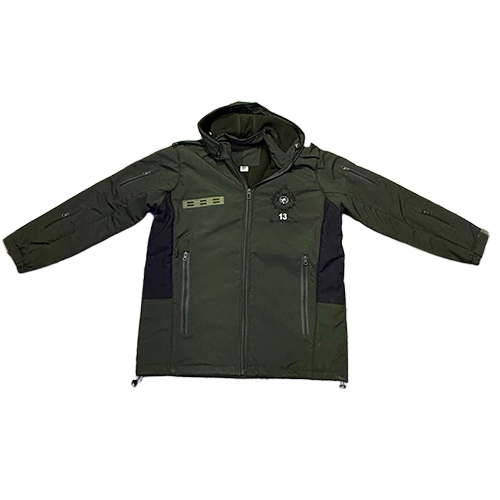 Green Army Polyester Jacket - Feature: High Quality