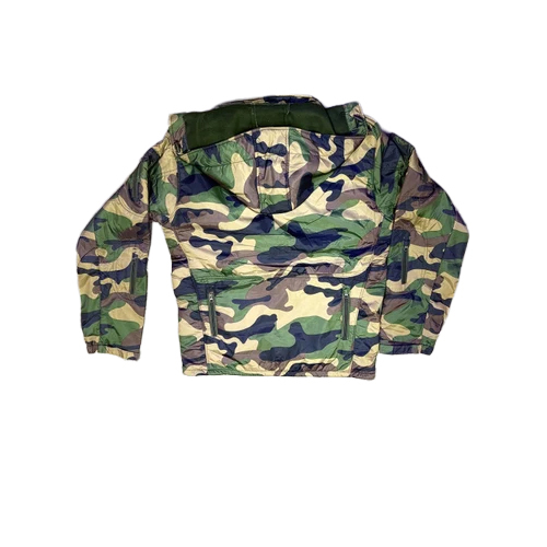 Green Polyester Printed Military Jacket - Feature: High Quality
