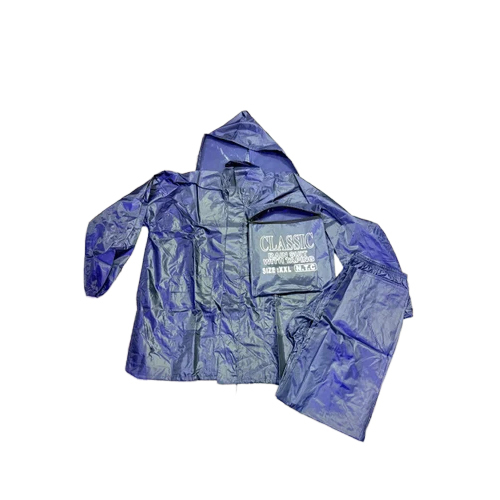 XXL Blue PVC Raincoat Set