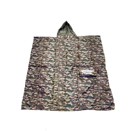 Polyester Army Reversible Raincoat - Age Group: Adult