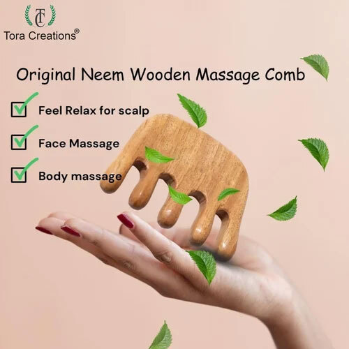 Wooden Massage Comb - Age Group: Suitable For All Ages