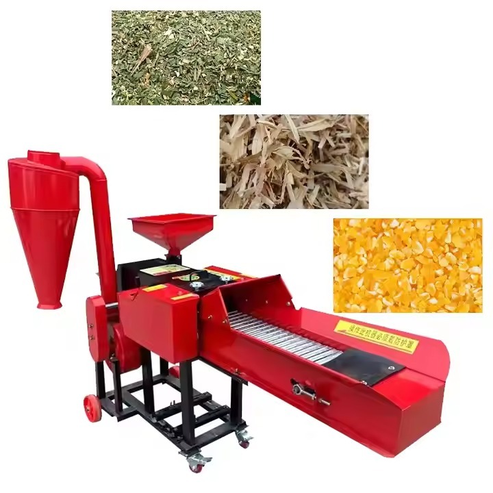 Chaff Cutter Machine - Color: Silver