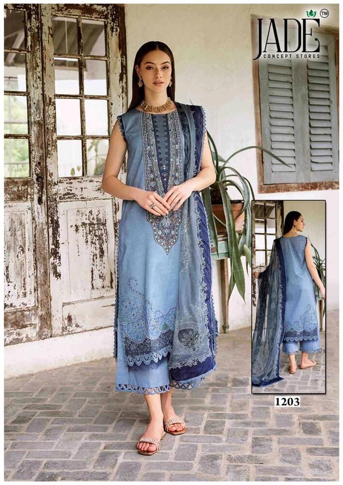 Jade Binsaeed Vol-12  karachi Dress Material