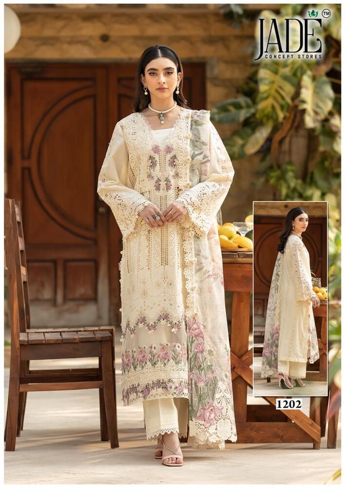 Jade Binsaeed Vol-12  karachi Dress Material