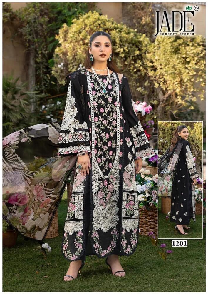 Jade Binsaeed Vol-12  karachi Dress Material