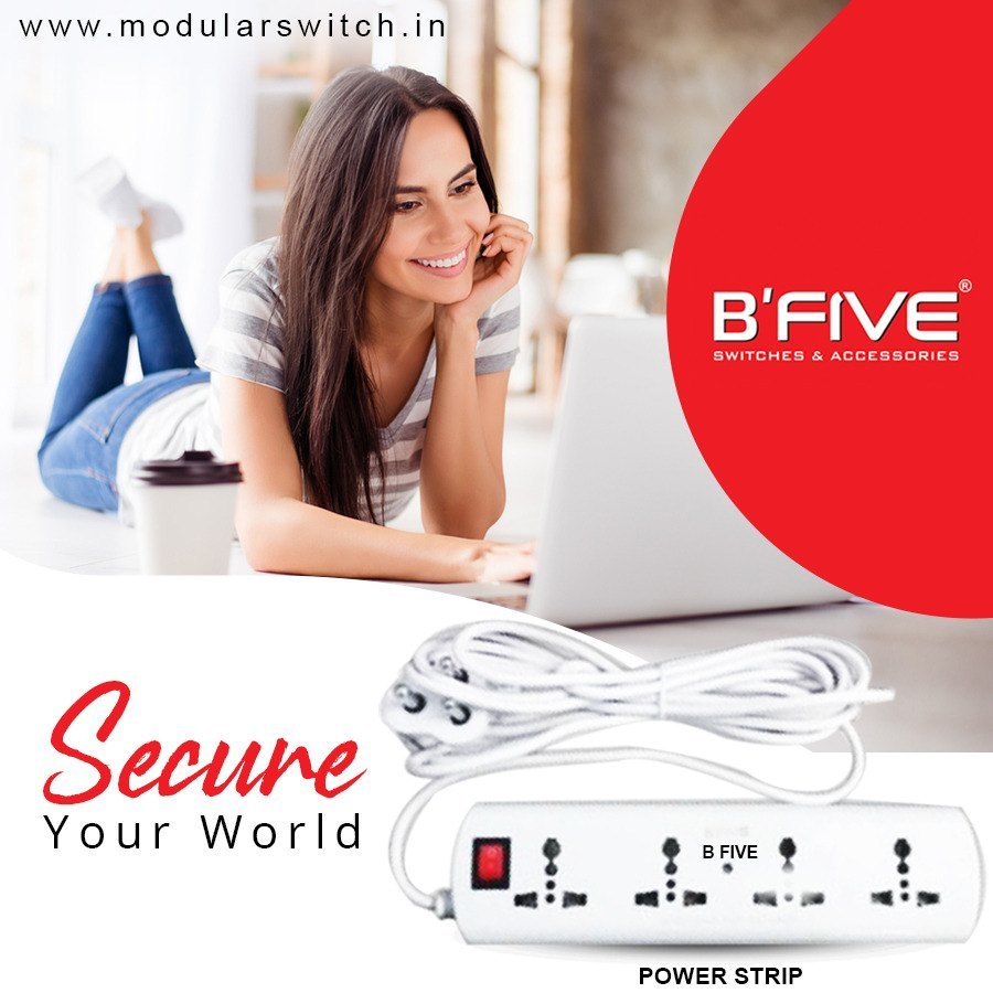  4 + 4 Power Strip Spike Guard