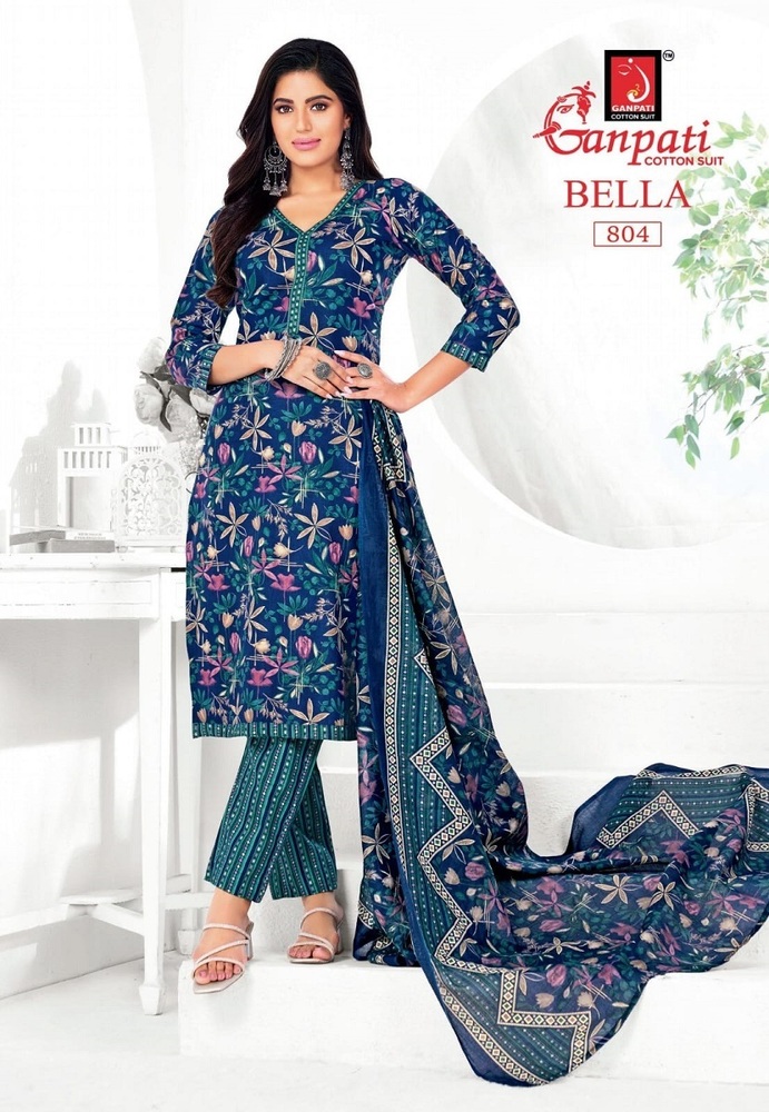 Ganapti Bella Pant Vol-8  Dress Material