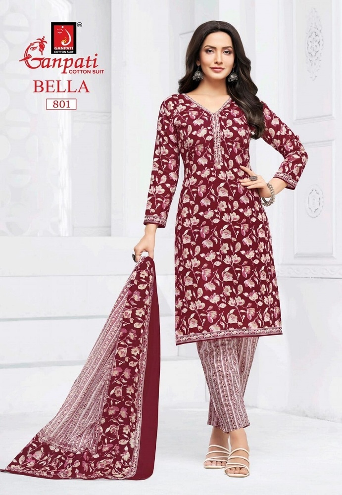 Ganapti Bella Pant Vol-8  Dress Material