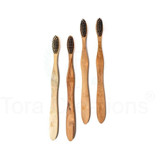 Neem Wood Toothbrush - Bristle Material: Silicone