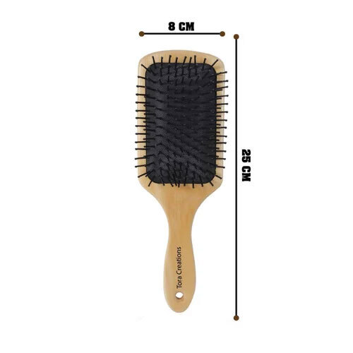 Wooden Paddle Hair Brush By Tora Creations