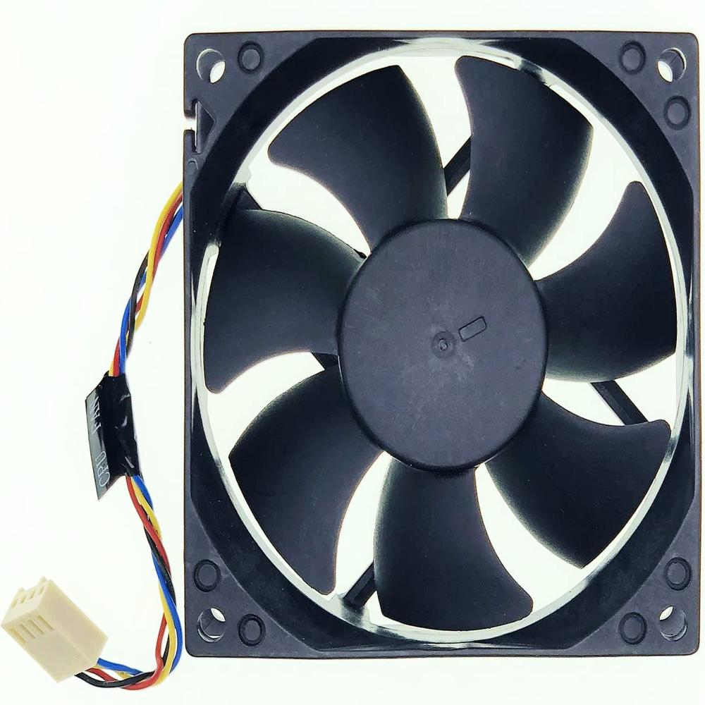 AVC DS08025R12U 8025 CPU Case Fan 4-Wire/4-pin 64CFM DC12V 0.70A Compatible with Dell TJ5T2XPS 8100 Inspiron 580 580s