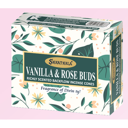 Vanila and Rose Bud Incense Cone