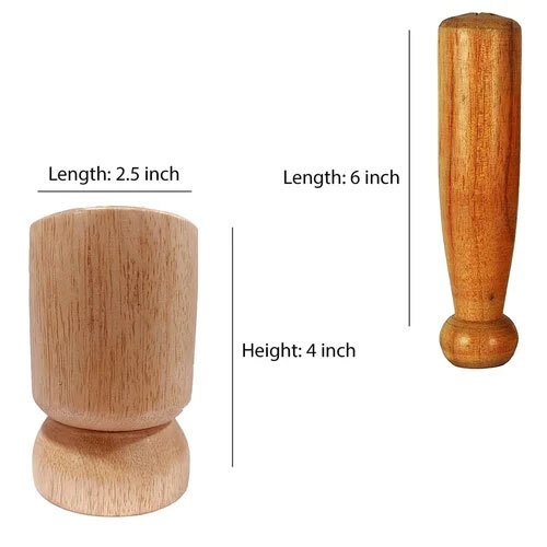 Natural wooden Pestle